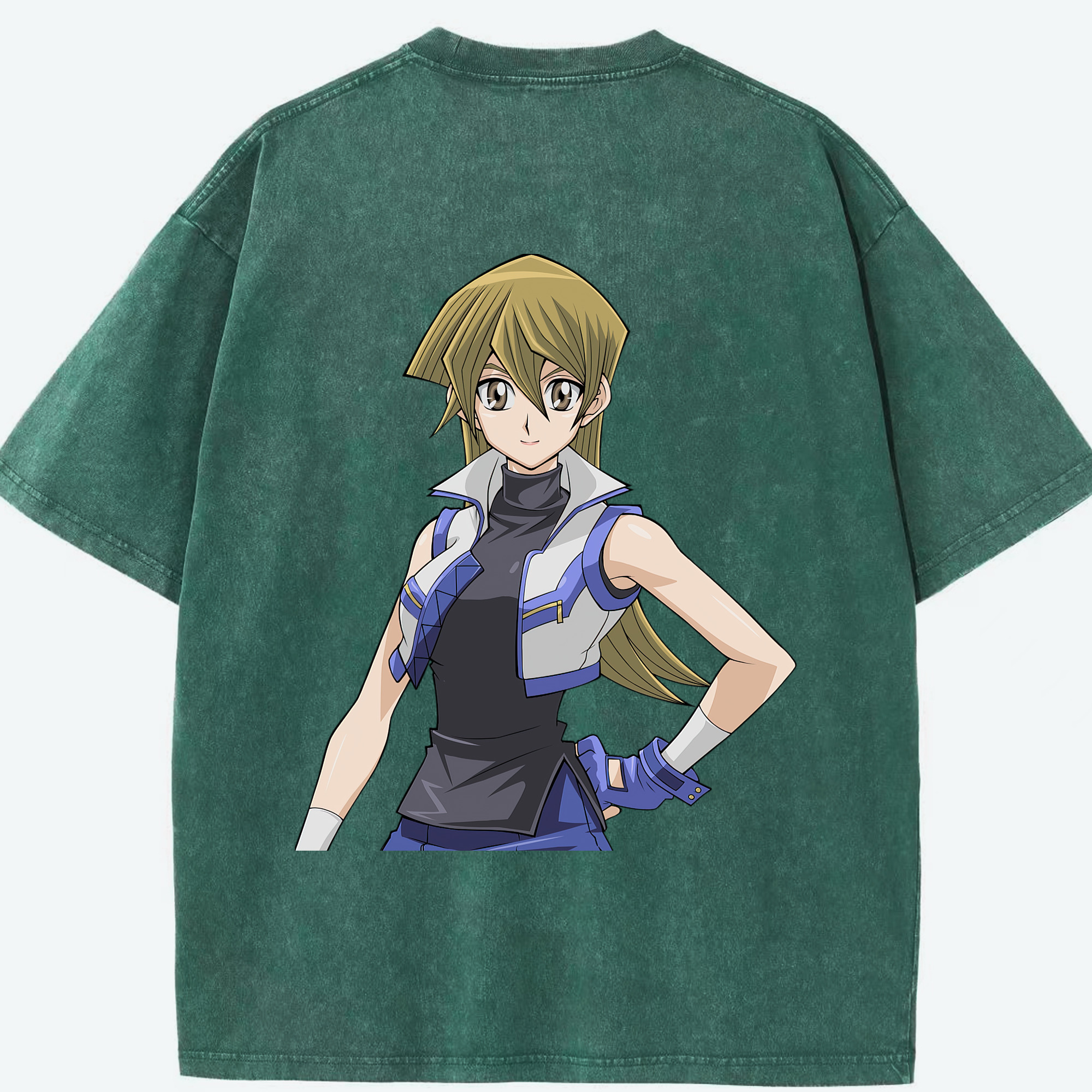 （画像用） 遊☆戯☆王 Yu-Gi-Oh! 綿100% ヴィンテージ風 半袖Tシャツ（背面プリント）